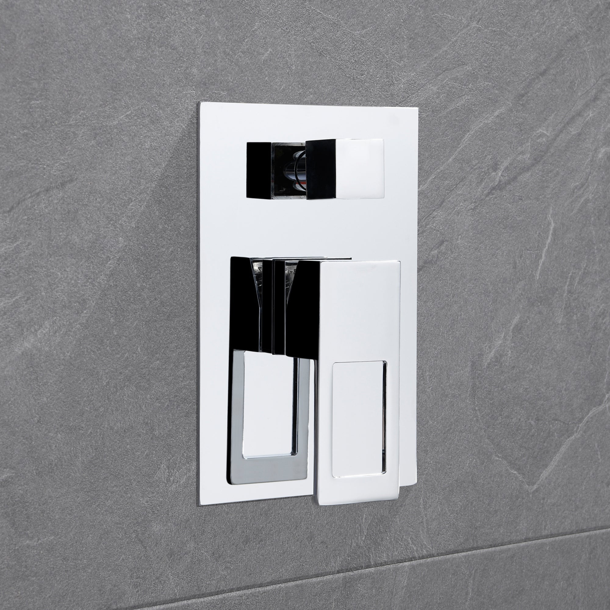 Sumerain Tub and Shower Faucet with Waterfall Tub Spout, Anti-scalding Pressure Balance Valve, Chrome Finish