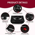 thumbnail image 3 of CUSIMAX New Model 1500W Black Single Hot Plate - Adjustable Temp, Portable Stainless Steel Burner for Effortless Cooking,Halloween, 3 of 7