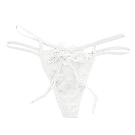 

Aayomet Sexy Panties Women Panties Pink Lace Transparent Hollow Out Underwear Comfort Seamless Low Waist Briefs Lingerie Lenceria Thong White One Size