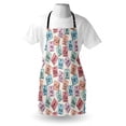 thumbnail image 3 of Periodic Table Apron Sketch Style Chemistry Class Elements Science Camp Art Print, Unisex Kitchen Bib Apron with Adjustable Neck for Cooking Baking Gardening, Pale Pink Blue and Green, by Ambesonne, 3 of 3
