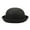 Black, variant on Duoif Cloche Hats for Women Elegant Adults Solid Hat Roll up Brim Panama Bowler Hat Bucket Hat Mens Womens Classic Wool Round Bowler Hats Cap Felt Hats for Women Black