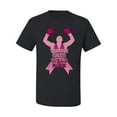 thumbnail image 2 of Wild Bobby Tough Guys Wear Pink Boxer Breast Cancer Awareness Men Tee, Black, Small, 2 of 6