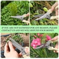thumbnail image 5 of Paquete de 2 tijeras de podar blancas de primera calidad, tijeras para herramientas de jardinería, cortaúñas pequeñas para jardín, corte floral, tallo de rosa, setos, árboles y plantas vivas de i, 5 of 5