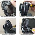 thumbnail image 3 of Neumático y rueda delanteros de repuesto compatibles con Roomba 500, 600, 700, 800, 900, e, i, S. Reemplaza la rueda lateral del robot. Pieza de repuesto compatible con Roomba. Goma de repuesto, 3 of 5