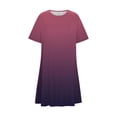 thumbnail image 5 of CaiJunJia Plus Size Summer Dresses for Women Casual T Shirt Dress Short Sleeve Swing Dresses with Pockets, 5 of 6