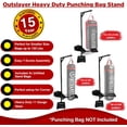 thumbnail image 3 of Outslayer Heavy Duty Punching Bag Stand - 7.8ft Heavy Bags up to 350lbs - Made in USA - Unfilled Sandbags - Easy Assembly, 3 of 6