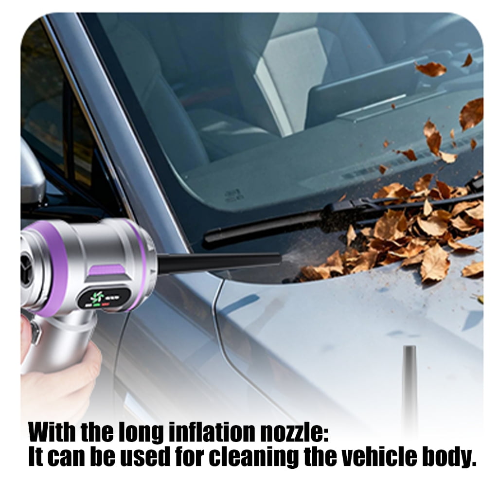 Miiottaa Cordless Vacuum & Air Blower Multifunction Car Interior Cleaner Compressed Air Duster Brushless Motor Keyboard Cleaner