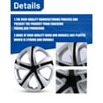 thumbnail image 3 of 16" Hubcaps for 2016-2024 Honda Civic Sedan,Silver Lacquer & Black Lacquer Wheel Rims Covers Compatible With Steel Wheels,Snap-On Installation,ABS+PC,4 Pack, 3 of 7