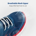 thumbnail image 5 of BURUDANI Boys Girls Sneakers – Kids’ EZ-ON EZ-Play Tennis Running Shoes, Lightweight Breathable Athletic Gym Sport Footwear, 5 of 5