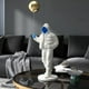 thumbnail image 3 of globo niño estatua lindo adorno estilo nórdico hombre abstracto estatuil embarcación de aterrizaje para gabinete de Azul Baoblaze Artesanía de personajes, 3 of 7