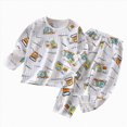 thumbnail image 5 of Gibobby Baby Boys Pajamas Boys Pajamas Toddler Boys Cute Pajamas 0-12 Months 2t 3t 4t 5t Long Sleeve Soft Pjs Set 2Pc Kids Sleepwear Sets Toddler Boys Clothes,White,Size 3-6 Months, 5 of 5