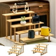 thumbnail image 1 of Estante Trapezoidal para Figuras | Exhibidor Interior de Varios Niveles | Madera Marrón | 33X30X23Cm y 46X33X28Cm | 2 Unidades | 1200G y 864G, 1 of 6