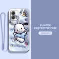 thumbnail image 1 of Funda Linda Motorola Moto E13 G73 G53 G23 G13 Dibujos Animados Pequeño Conejo Blanco Con Cuerda De Silicona De Lujo Galvanizada De Alta Calidad Agujero Fino Para Teléfono, 1 of 3