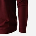 thumbnail image 4 of pstuiky camisetas de manga larga para hombre, Suéter de punto cálido de color sólido de moda informal para hombre, manga larga, top redondo Tops de hombre xl, 4 of 6