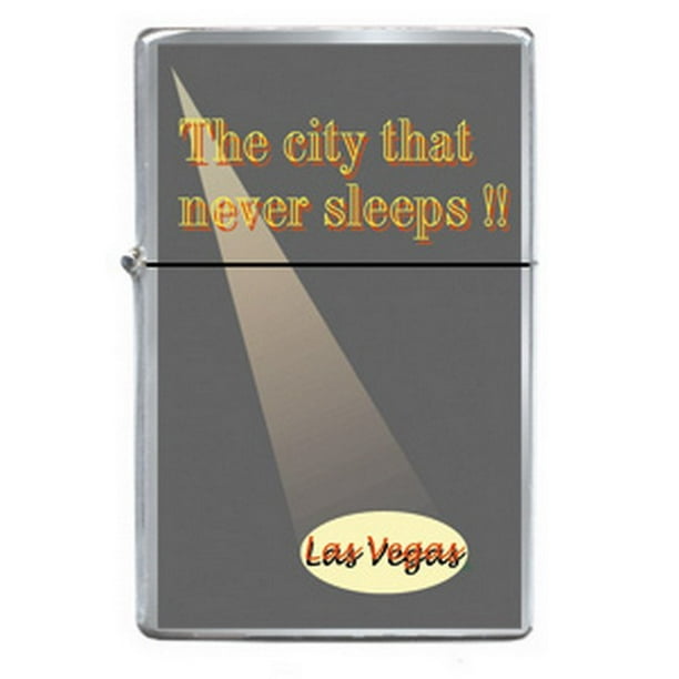 Las Vegas City Never Spotlight Refillable Metal Lighter Walmart.com