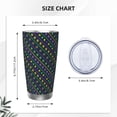 thumbnail image 4 of KLL Mardi Gras Strings of Beads Print 40oz Stainless Steel Insulated Car Cup with Spillproof Lid - Keep Your Drink Hot or Cold on the Go-Straw Two-piece Set, 4 of 8