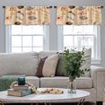 thumbnail image 3 of LALILO Kitchen Curtain Valance Yellow Animal Bird Rod Pocket Window Curtain 52"x 18" Set of 2, 3 of 6