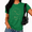 Green, variant on Women's Devoted Believer Gift Celestial Star Worship Verse Short Sleeve Crewneck Blue Tops