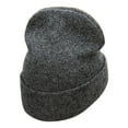 thumbnail image 3 of Radiant Love Embroidered Long Knitted Beanie - Black Marled OSFM, 3 of 5