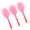 Red, variant on Professional 2BA Thread Integrated Dart Shaft and Flights Combo Set Standard Shape Heavy Duty Icy Transparent Clear Anti Break Flights Pack of 3