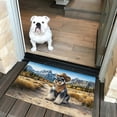 thumbnail image 2 of Welcome Fall Western Cowboy Schnauzer Enjoys Majestic Autumn Doormat Miniature Schnauzer Dog Lover Indoor Outdoor Welcome Mat - 01007, 2 of 5