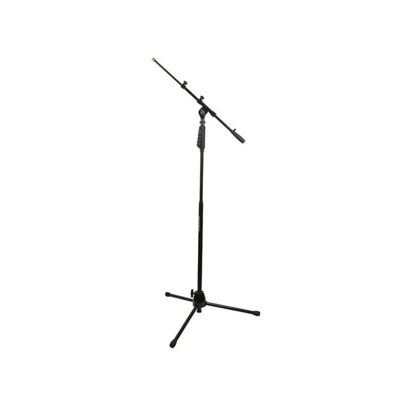 Monoprice - Stand for microphone - with hand-clutch and telescopic boom - black