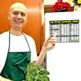 thumbnail image 2 of Air Fryer Cooking Times Chart Magnet - Extra Large Easy to Read Airfryer Magnetic Cheat Sheet - Healthy Airfryers Cookbook Accessory Liners Food Kitchen Conversion - Air Fryer Oven Accessories (Grey), 2 of 8