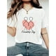 thumbnail image 1 of Women's Fashionable FRIENDSHIP DAY Print T-Shirt For Valentine's Day - Casual Short Sleeve Crew NeckCamisetas para mujer, lindas camisetas con estampado gráfico, de manga corta, estilo casual, para ve, 1 of 7