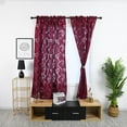 thumbnail image 1 of Cqxid Rideau à Moins de 10 $ Vignes Feuilles Tulle Porte Fenêtre Rideau Draperie Panneau Voile Foulard, 1 of 9