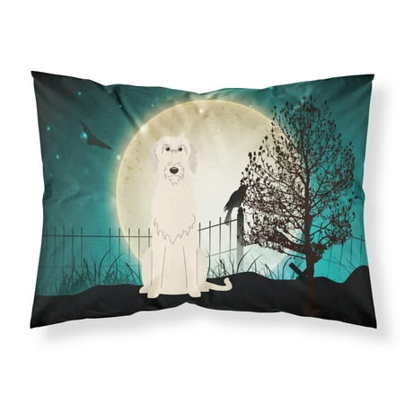 Halloween Pillowcase - Halloween Scary Irish Wolfhound Fabric Standard Pillowcase BB2255PILLOWCASE