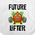 thumbnail image 4 of Inktastic Weightlifting Funny Future Lifter Boys or Girls Baby Bib, 4 of 4