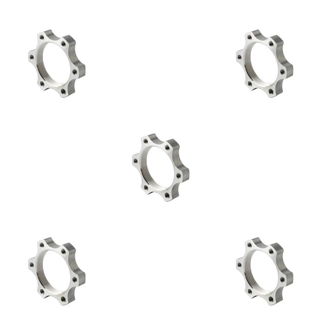 ZheElen Threaded Strong Toughness Hub Disk Conversion Seat Lightweight Waterproof Disc Brake Rotor Adapter Aluminum Alloy 44MM 5Set