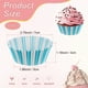 thumbnail image 3 of Uxcell 100-Pack Moldes para Cupcakes Estándar para Hornear, Fundas para Cupcakes Resistentes a la Grasa para Boda/Cumpleaños/Fiestas/Christmas[Azul/Blanco], 3 of 6