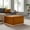 Red, variant on Tilden Ottoman in Rust Natural
