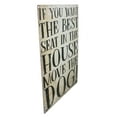thumbnail image 2 of Best Seat Move The Dog Sign Plaque Metal Tin House Garden Home Wall Door, 2 of 5
