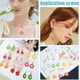 thumbnail image 5 of 22 piezas de dijes de frutas esmaltadas chapadas en oro, surtidos en 11 estilos: limón, sandía, manzana, naranja, pitahaya., 5 of 5