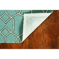thumbnail image 4 of 7'x10' Spa Green Hand Hooked UV Treated Trellis Indoor Outdoor Area Rug, 4 of 6
