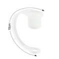 thumbnail image 6 of Opvise 4Pcs Silicone Straw Cover Set for 20oz 30oz 40oz Tumblers Easy to Clean Cute Durable Straw Topper Hats White, 6 of 7