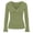 1-Green, variant on Long Sleeve Wrap V-Neck T Shirts for Women Slim Fitted Stretch Solid Color Tee Summer Fall Lightweight Comfort Casual Basic Going out Tops Versatile for Daily Wear 1-Green M