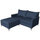 thumbnail image 2 of Sala Esquinera Modular El Bazar Store Montana Azul marino 170x155 cm, Tela Lino nacional, Love seat y taburete, 2 of 7