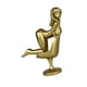 thumbnail image 5 of Mini estatua de niña, escultura de resina, figura de niña en miniatura para comedor o oficina Dorado, 5 of 9
