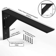 The Original™ Large Shelf Bracket (14 x 10 inch, Steel)