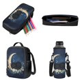 thumbnail image 3 of ZUXONGSY Cat Moon Daisy Flower Butterfly Print 4PCS Backpack Set for Boys Girls, Large Capacity Kids Bookbag Set Preschool Kindergarten School Bag with Lunch Box Pencil Case Water Bottle Holder, 3 of 6