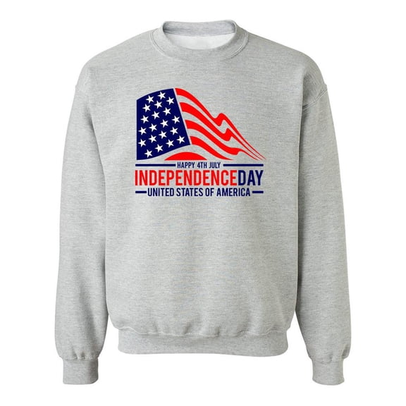 America Independence Day Design Sweatshirt Men -Image by Shutterstock, Male 3X-Large