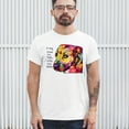 thumbnail image 3 of Tee Hunt Colorful Pit Bull T-Shirt Dog Wags Its Tail with Its Heart Men's Tee, White, Medium, 3 of 5
