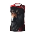thumbnail image 6 of Lsque Mysterious Hooded Wolf Print Men's Cotton Blend Sleeveless Muscle Shirts (S-3XL)- Moisture Wicking, Odor Protection, UPF 30+,Small, 6 of 8