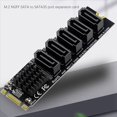 thumbnail image 4 of 5X M.2 NGFF B-Key Change Tarjeta de Expansión de 5 Puertos Tarjeta de Expansión de 6Gbps Chipset JM575, 4 of 5
