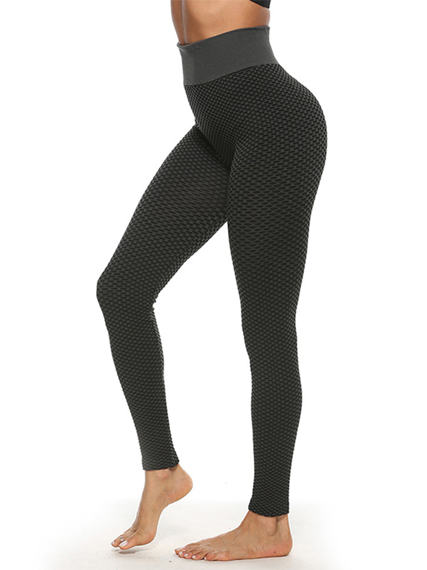 Womens Yoga GYM Pants Anti-Cellulite Leggings High Waist Workout Sport Trousers 