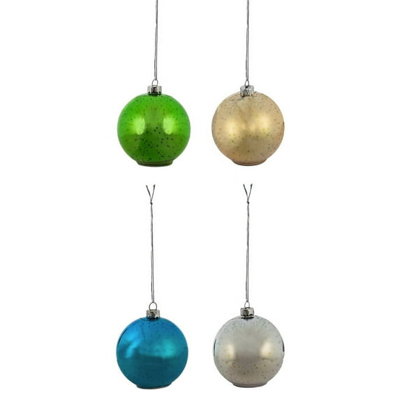 Evergreen Stargazing Infinite Dimensions Starburst LED Ornament, 4 Assorted, 3.9'' x 3.9'' x 3.9'' inches