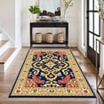 thumbnail image 5 of 6.5'x10' farmhouse rug boho carpet runner rug neutral non slip rug outdoor carpet, 5 of 9